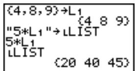 TEXAS INSTRUMENTS 82 - Association d'une formule à un nom de liste - 4