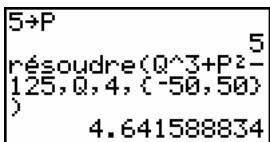 TEXAS INSTRUMENTS 82 - Utilisation de solve( à partir de l'écran principale ou d'un programme - 1