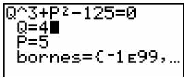 TEXAS INSTRUMENTS 82 - Résolution d'une variable dans l'éditeur de résolution - 3