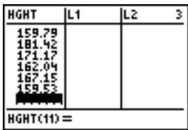 TEXAS INSTRUMENTS 82 - Taille (en centimètres) de chacune des 10 femmes - 3