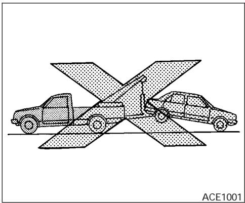 NISSAN ALTIMA - Méthodes de remorquage recommandées par NISSAN - 1