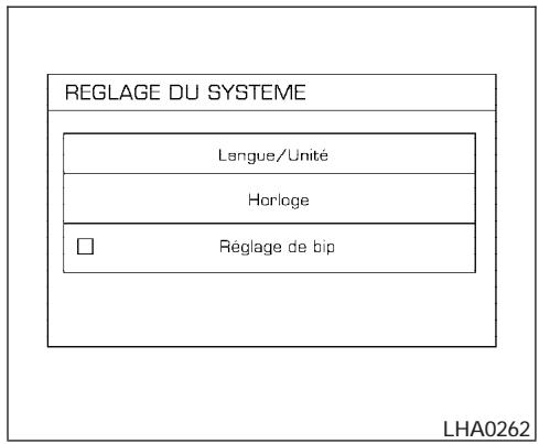 NISSAN ALTIMA - Retour aux paramètres par défaut - 1