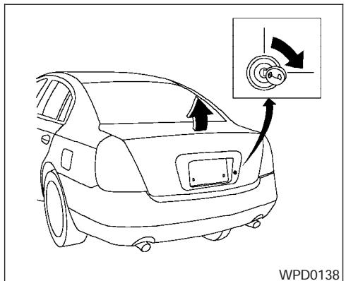 NISSAN ALTIMA - Interrupteur d'ouverture du coffre (selon l'équipement du véhicule) - 1