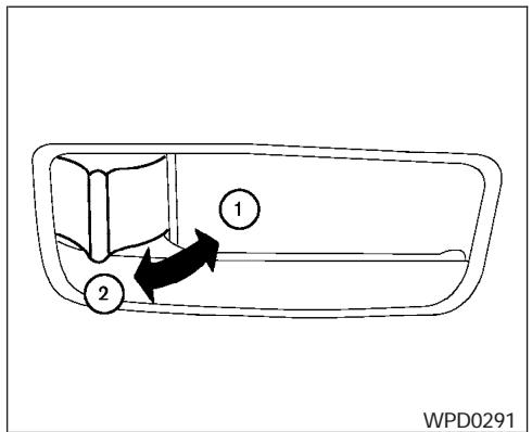 NISSAN ALTIMA - Ouverture et fermeture des glaces (selon l'équipement du véhicule) - 1