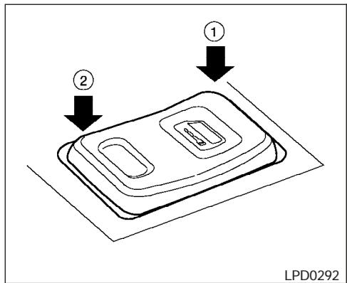 NISSAN ALTIMA - Verrouillage de l'intérieur verrouillage au MOYEN de la commande de verrouillage intérieure - 1