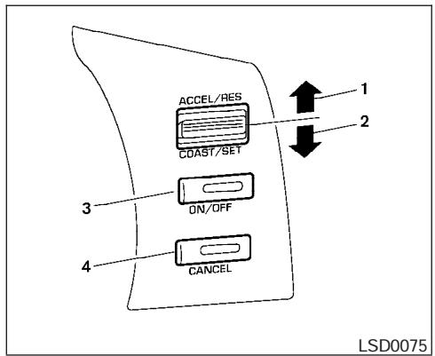 NISSAN ALTIMA - Régulateur de vitesse (selon l'équipement du véhicule) - 1
