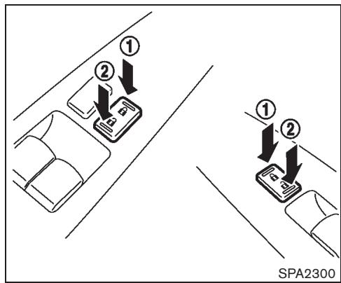 NISSAN CUBE - Verrouillage avec le LOQUET interieur - 1