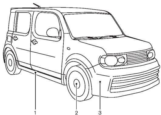 NISSAN CUBE - Extérieur (pour les modèles krom) - 1
