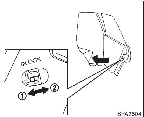 NISSAN CUBE - Les fonctions de verrouillage et de déverrouillage automatique peuvent être désactivées ou activées. - 1