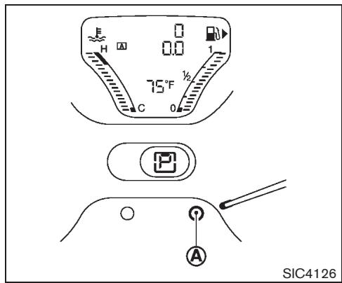 NISSAN CUBE - Indicateur de positionnement de la transmission à variation continue (CVT) (si le véhicule en est équipé) - 1