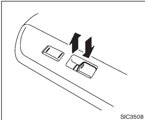 NISSAN CUBE - Verrouillage de la vitre du passager - 1