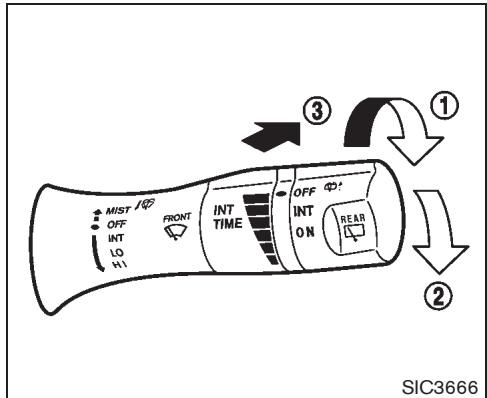 NISSAN CUBE - Commande de dégivreur de lunette arrière et de rétroviseur exterieur - 1
