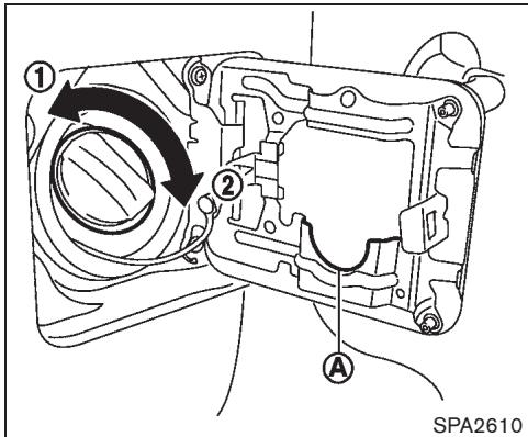 NISSAN CUBE - Ouverture de la TRAPPE du réservoir de carburant - 1