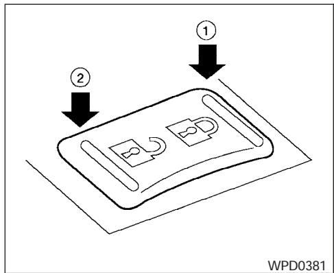 NISSAN FRONTIER - Verrouillage electrique (selon l'équipement du vehicule) - 2