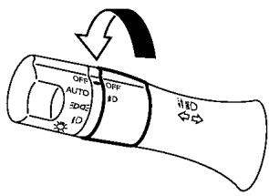 NISSAN LEAF - Interrupteur des PHARES antibroullard (SELON l'équipement) - 1