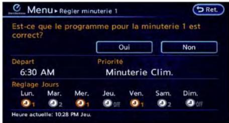 NISSAN LEAF - Comment régler la minuterie de climatisation: - 6