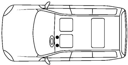 NISSAN LEAF - Croquette de positionnement de tapis (côté conducteur seulement) - 1