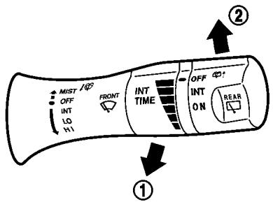 NISSAN LEAF - Relevé du bras d'essuie-glace - 1