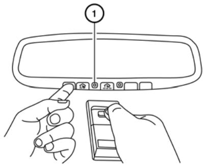 NISSAN LEAF - Programmation de la télécommande HomelinkMD - 1