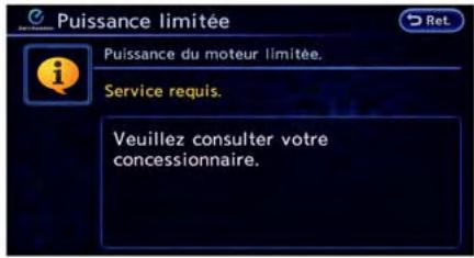 NISSAN LEAF - Avertissement de puissance limitée - 2