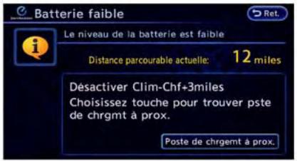 NISSAN LEAF - Affichages d'information d'avertissement - 4