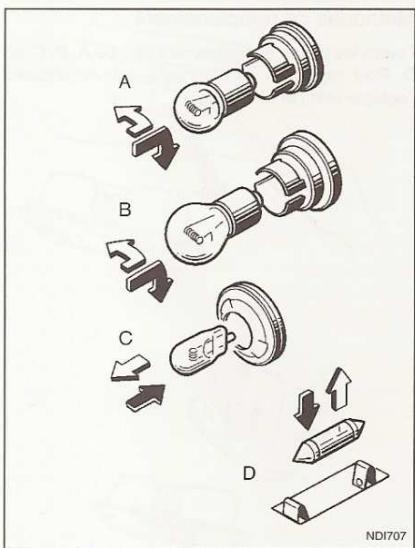 NISSAN QASHQAI - Emplacement des ampoules - 1