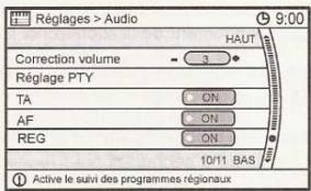 NISSAN QASHQAI - Paramètres audio - 3