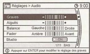 NISSAN QASHQAI - Paramètres audio - 1