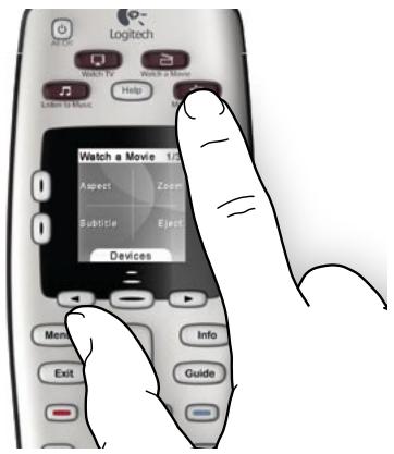 LOGITECH HARMONY 950 - Sélection d'une activité - 1