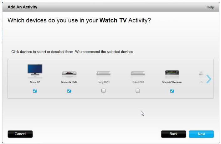 LOGITECH HARMONY ELITE - Ajout d'une activité : regarder la TV - 1