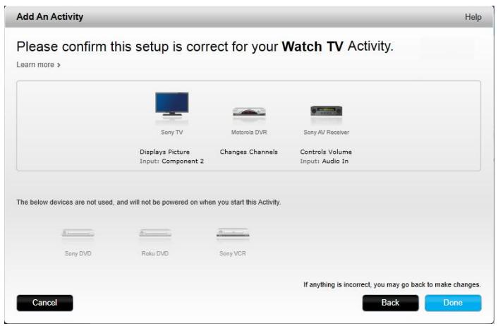 LOGITECH HARMONY ELITE - Ajout d'une activité : regarder la TV - 2