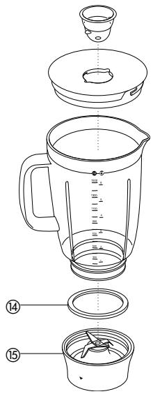 KENWOOD FPM910 MULTIPRO EXCEL - Toute rondelle endommagée ou qui n'est pas installée correctement entraîne un risque de fuite. - 2