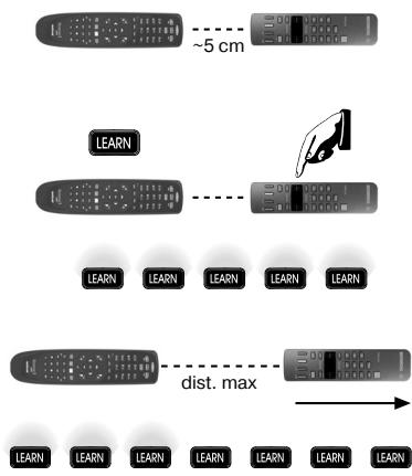 MELICONI UNIVERSAL 3 - Acquisition des fonctions manquantes d'une télécommande d'origine et mémorisation sur une touche quelconque de l'universal 3 web - 1