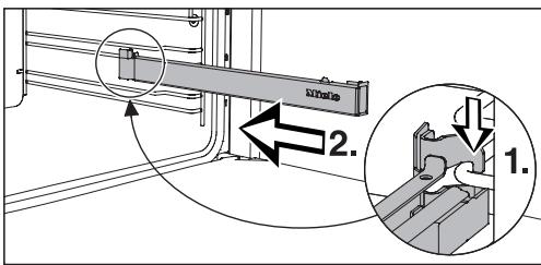 MIELE H 222 BP N - Monter et démonter les rails télescopiques flexiclips - 1