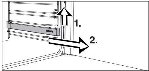 MIELE H 222 BP N - Monter et démonter les rails télescopiques flexiclips - 3