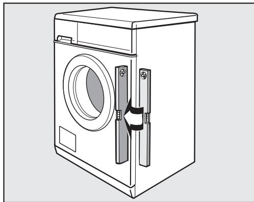 MIELE WDA 100 - Dévissage et blocage des pieds - 2