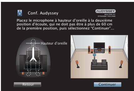 DENON AVR X2200W,  AVRX2200 - Lorsque l'enceinte détectée est affichée, sélectionnez "suivant" puis appuyez sur ENTER. - 2