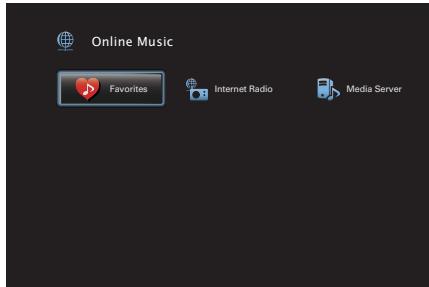 DENON AVR X2200W,  AVRX2200 - Lecture du contenu ajouté au bouton "enreg. favoris - 1