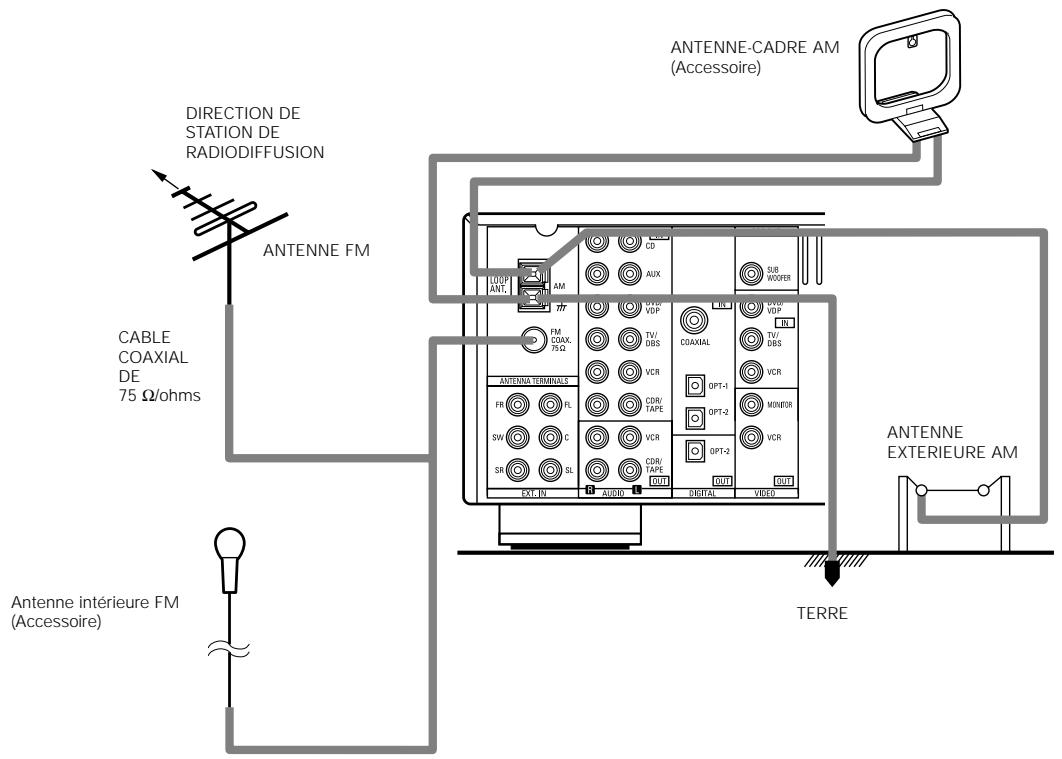 DENON AVR-1604 - Prise de sortie de moniteur (MONITOR OUT) - 1
