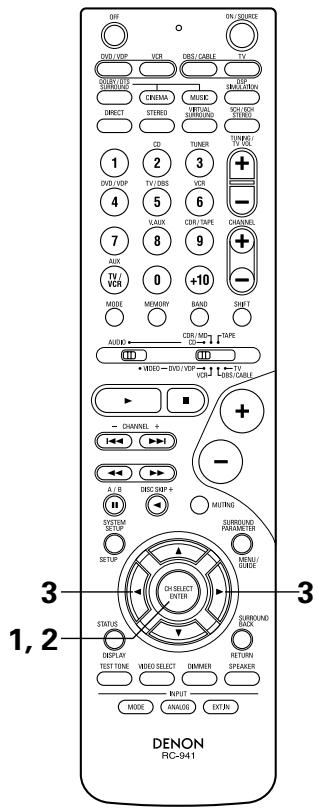 DENON AVR-1604 - Avant la lecture utilisant la fonction d'ambiance - 4