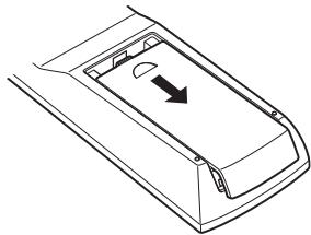DENON DBP-2012 - Insertion des piles - 1