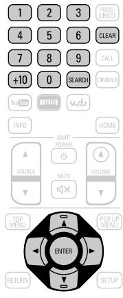 DENON DBT 331UD, DBT-3313UD - Utilisez pour déplacer le curseur bleu sur l'élément à rechercher et appuyez sur ENTER. - 1