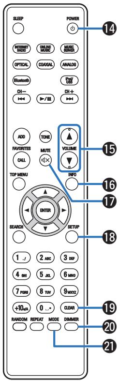 DENON DRA-100 - Télécommande - 3