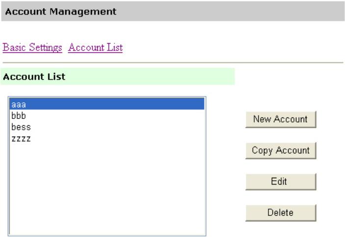 RICOH AFICIO MP C2051 - Mise en place de la gestion des comptes via la page web du produit - 4