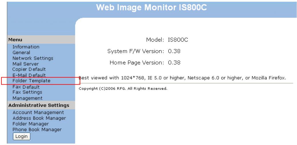 RICOH AFICIO MP C2051 - Pour spécifier le modèle de dossier depuis la page web du produit, - 1