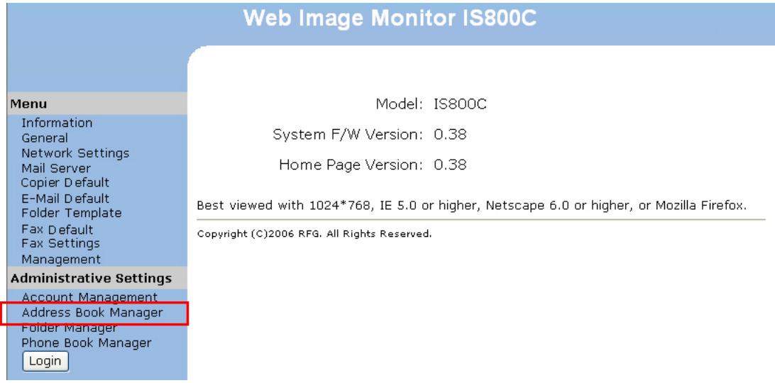 RICOH AFICIO MP C2051 - Ajouter une adresse e-mail - 1