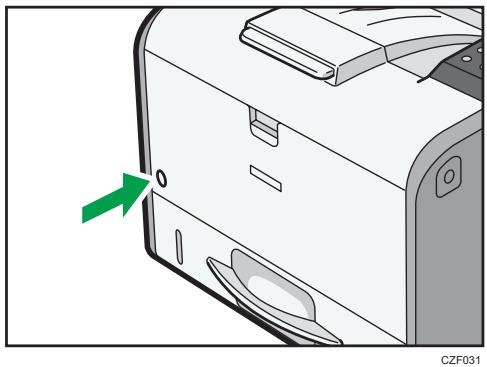 RICOH AFICIO SP 3600DN,  SP 3600SF - Appuyez sur l'interrupteur principal. - 1