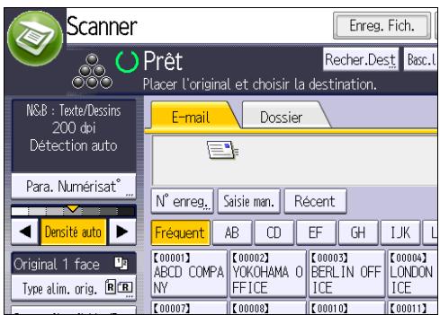 RICOH MPC3002 - Procédure de base pour l'envoi de fichiers numérisés par e-mail - 2