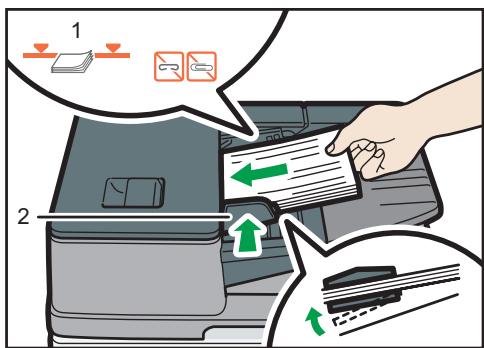 RICOH MPC3002 - Placer les originaux dans le chargeur de documents automatique - 5