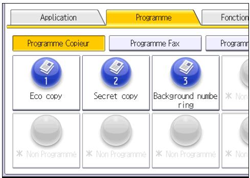RICOH MPC3002 - Assurez-vous que [Programme copieur] est sélectionné. - 1